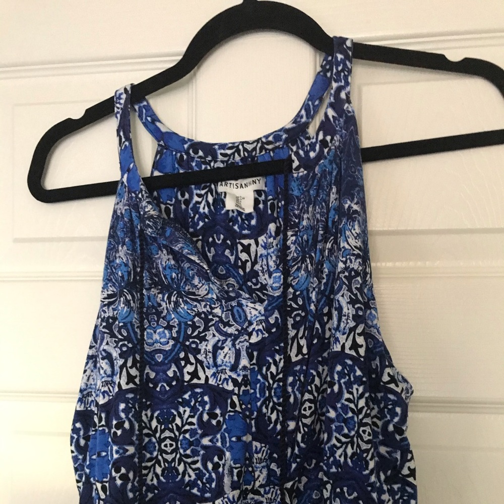 Halter Maxi Dress in blues